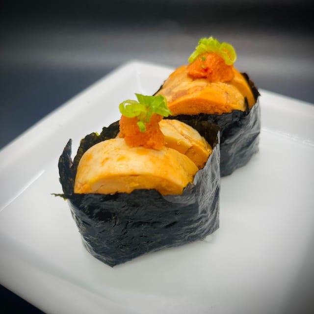 Monk Fish Liver Sushi.