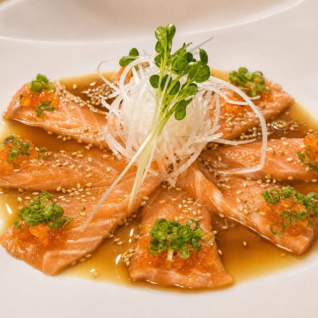 2. Carpaccio- Tuna or Salmon.