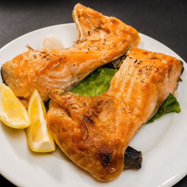 6. Salmon Kama - 1 pc Appetizer.