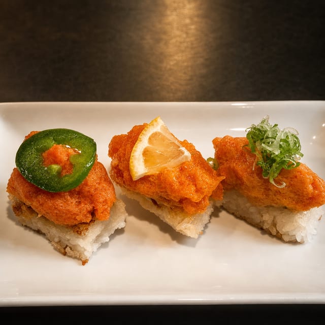 New ! Spicy TRIO Crispy Rice Plate.