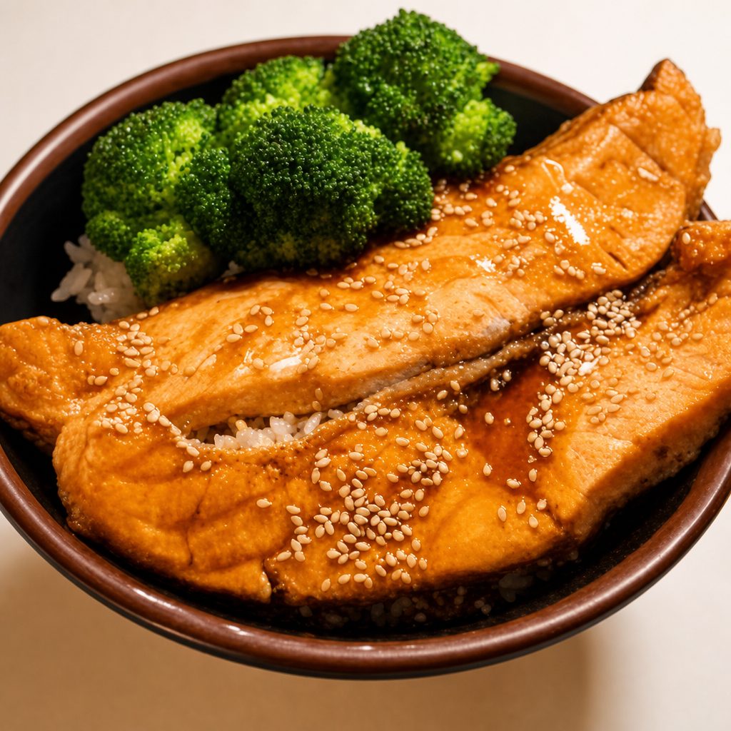 Salmon Teriyaki Bowl.