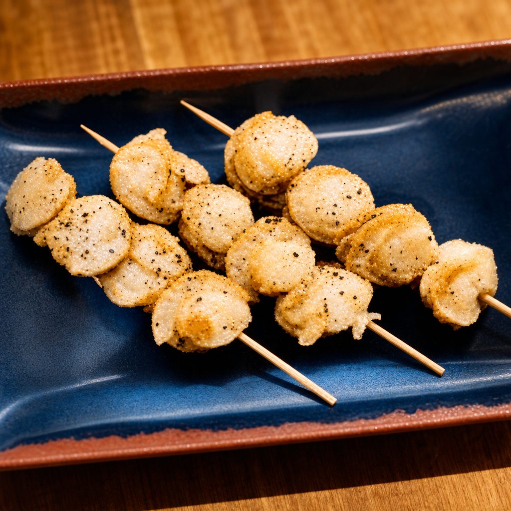 Baby Scallops On A Stick.