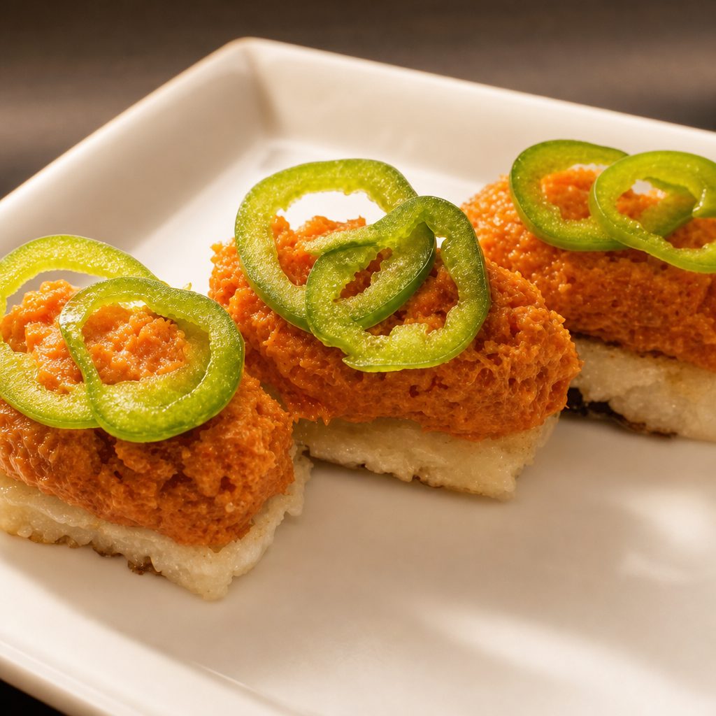 Unique - Spicy Tuna Crispy Rice.