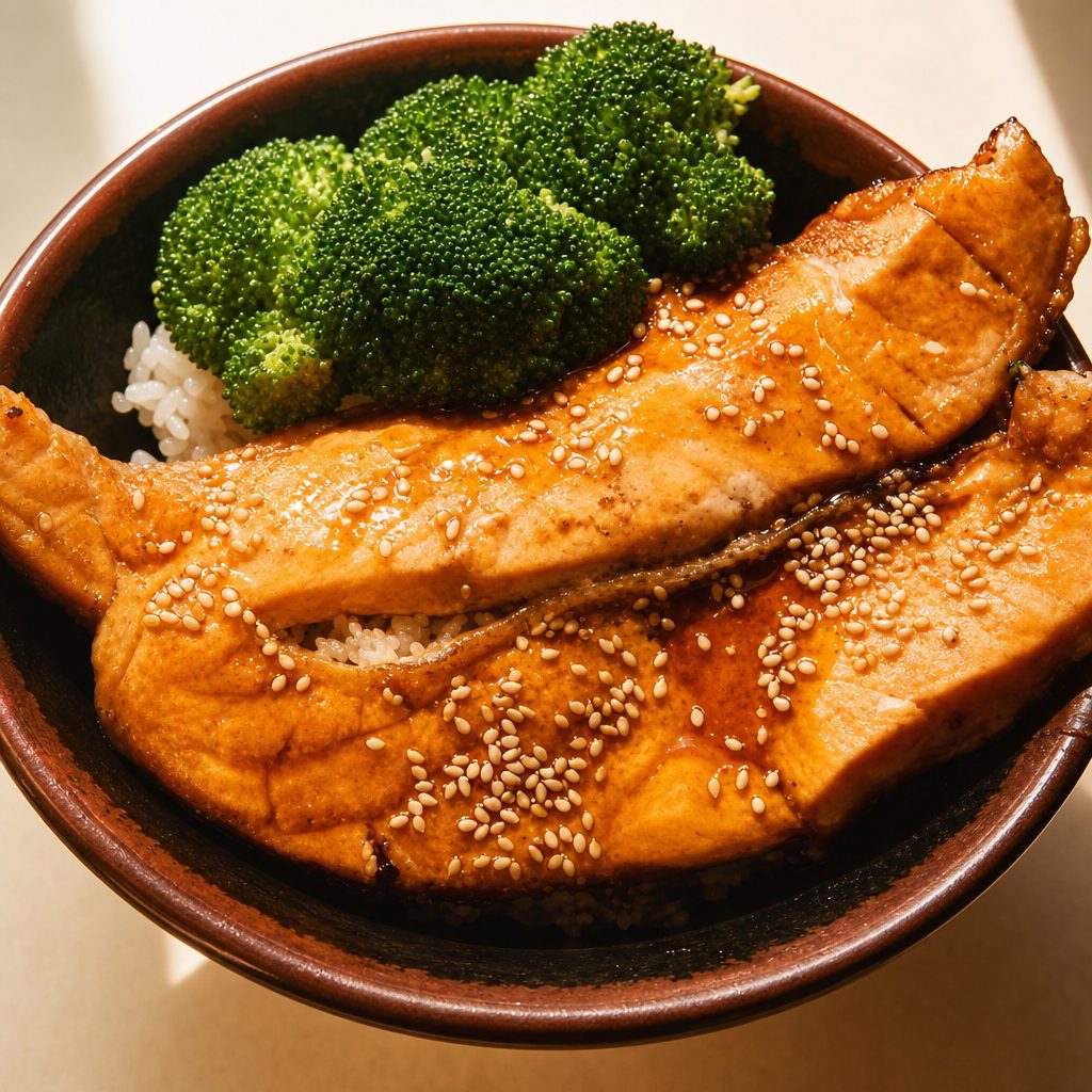 78. Salmon Teriyaki Bowl.