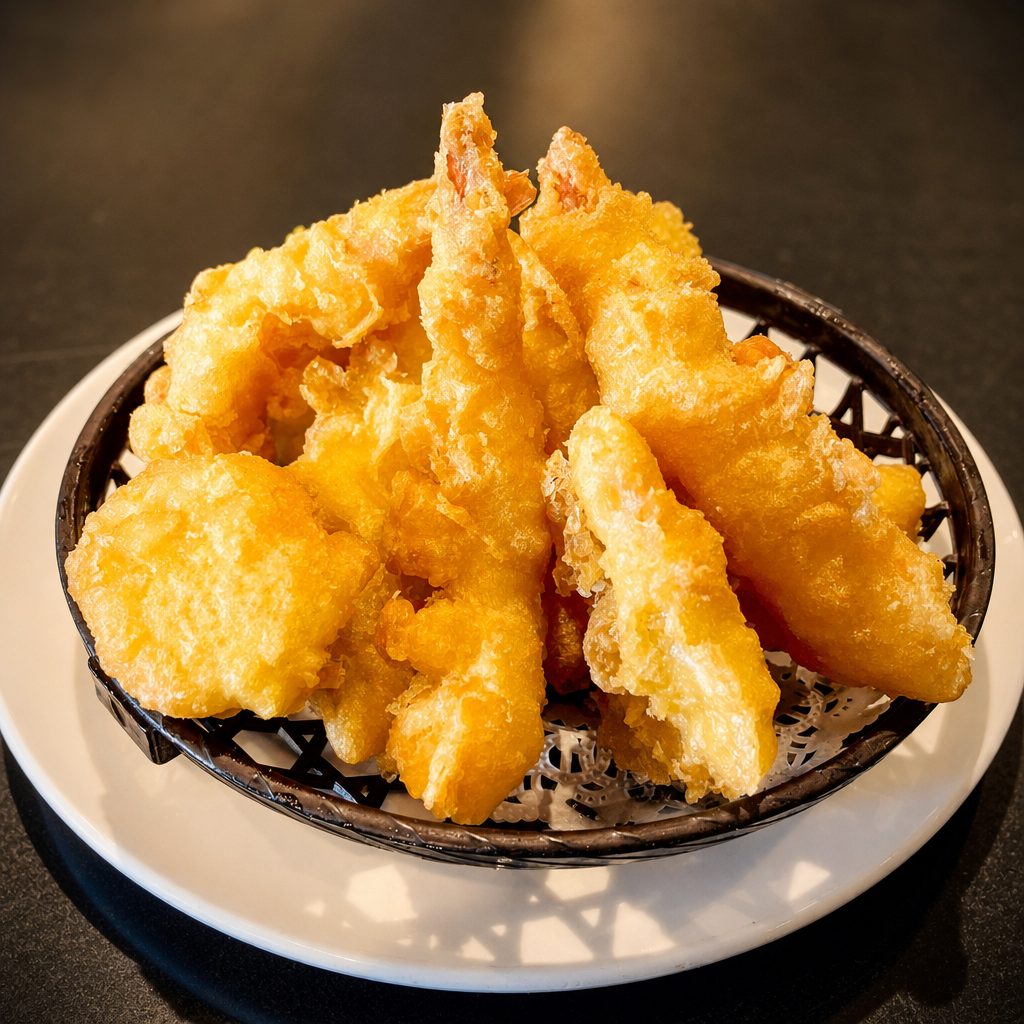 90. Seafood Tempura.
