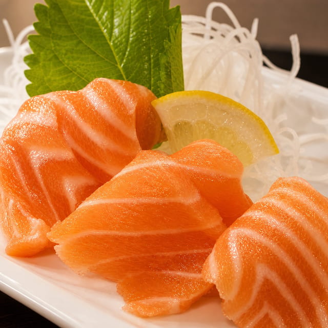 Salmon Sashimi.
