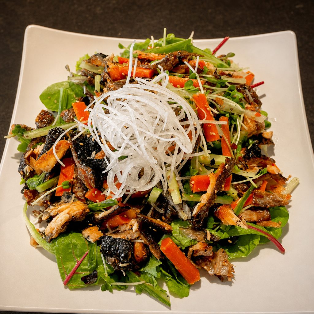 49. Salmon Skin Salad.
